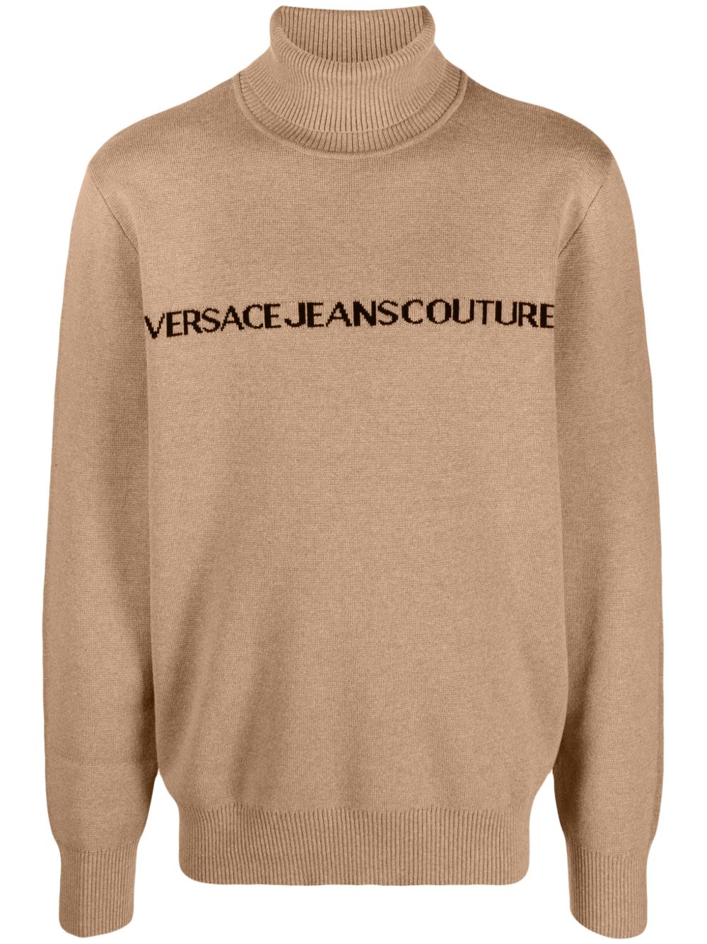 Versace Jeans Couture logo嵌花高领毛衣 - 中性色