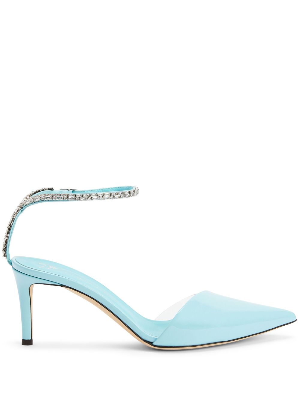 Giuseppe Zanotti Xenya 晶饰中跟鞋 - 蓝色