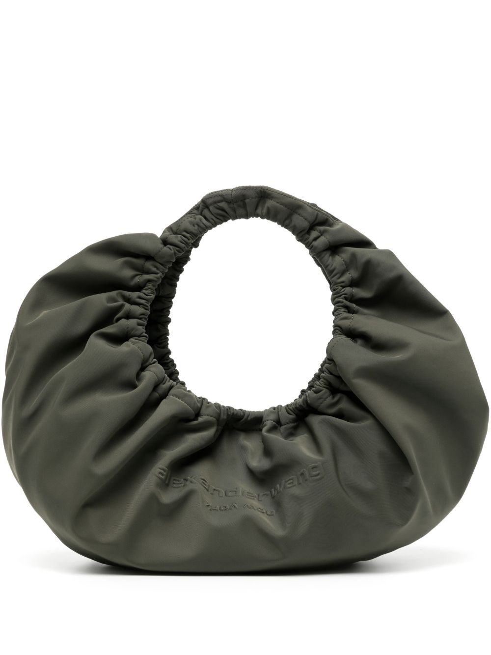 Alexander Wang Crescent 中号褶饰单肩包 - 绿色