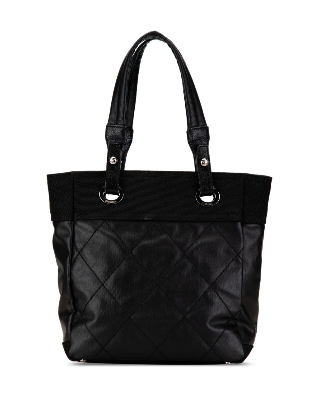 CHANEL Pre-Owned Paris Biarritz 小号手提包（2006-2008年典藏款） - 黑色