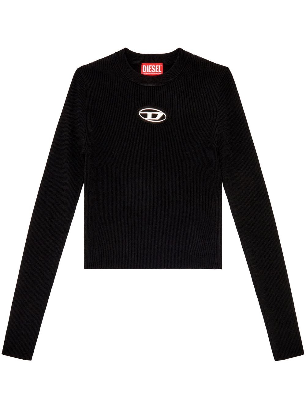 Diesel M-Valary logo标牌毛衣 - 黑色