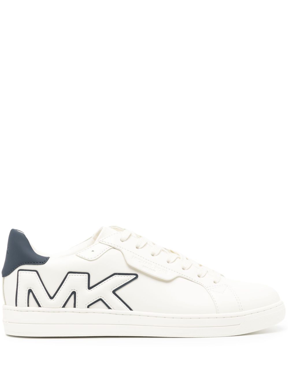 Michael Kors Keating logo贴花皮质运动鞋 - 白色