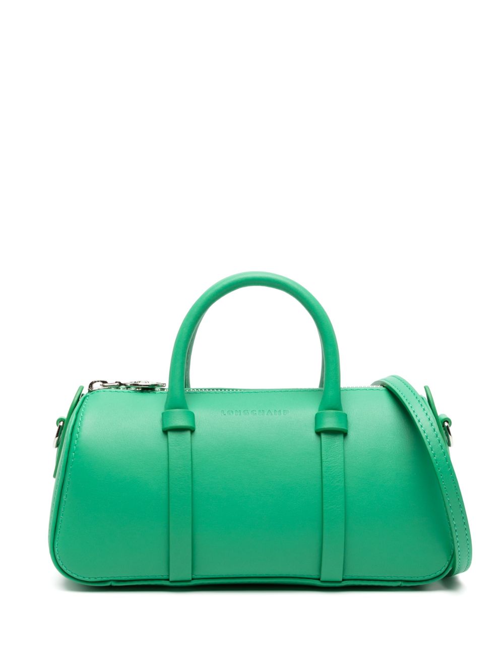 Longchamp Daylong 小号皮质托特包 - 绿色