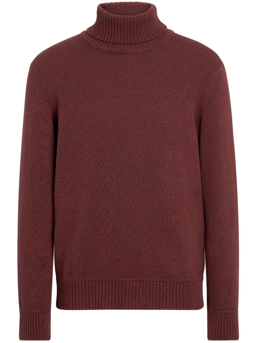 Zegna Oasi 羊绒高领毛衣 - 红色