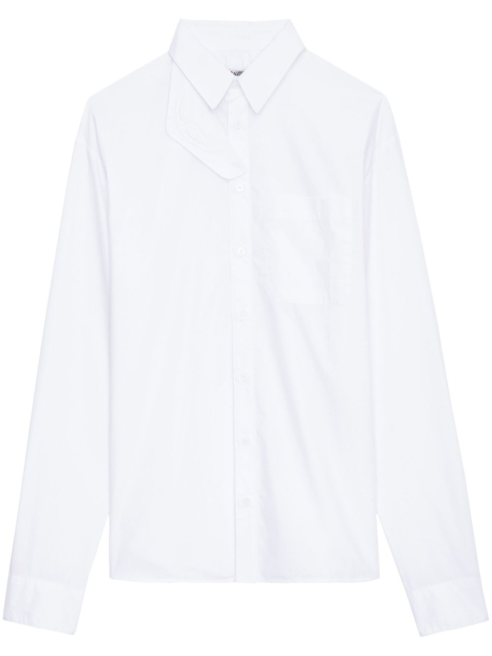 Zadig&Voltaire Tyrone Pop 棉衬衫 - 白色