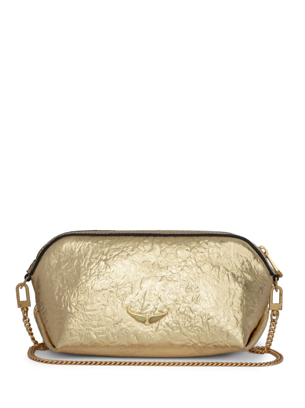 Zadig&Voltaire Le Cecilia Lovely 皮质手拿包 - 金色