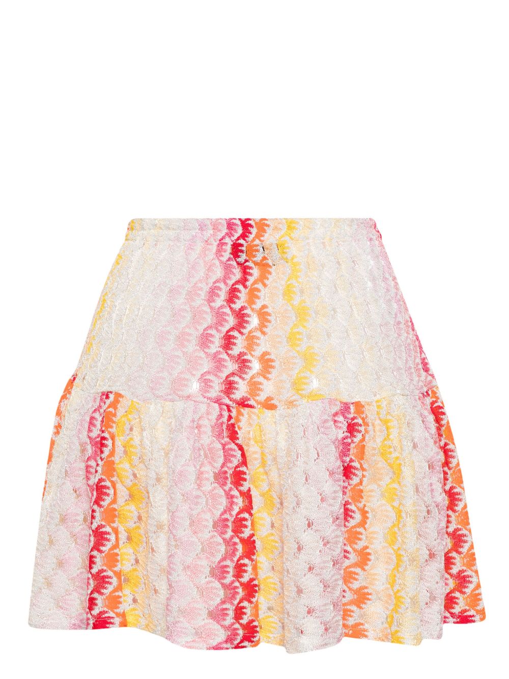 Missoni 蕾丝效果荷叶边细节半身裙 - 灰色