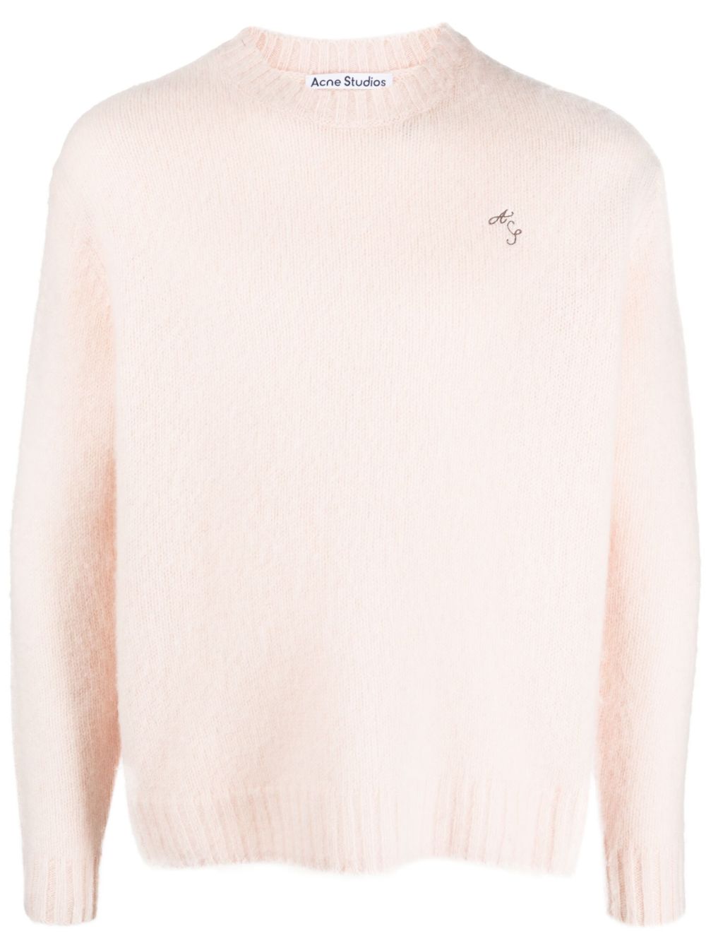 Acne Studios 圆领羊毛毛衣 - 粉色