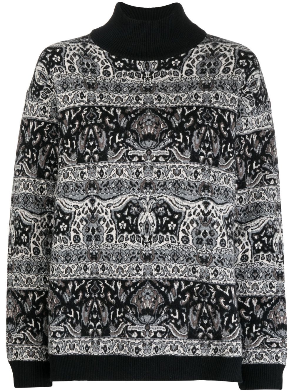 Antonio Marras Lupetto 提花图案毛衣 - 黑色