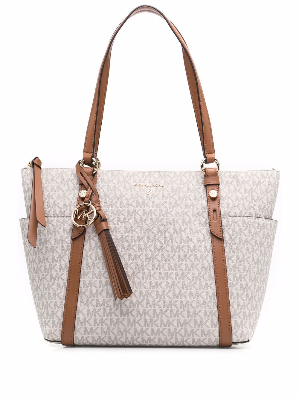 Michael Kors Voyager logo印花托特包 - 中性色