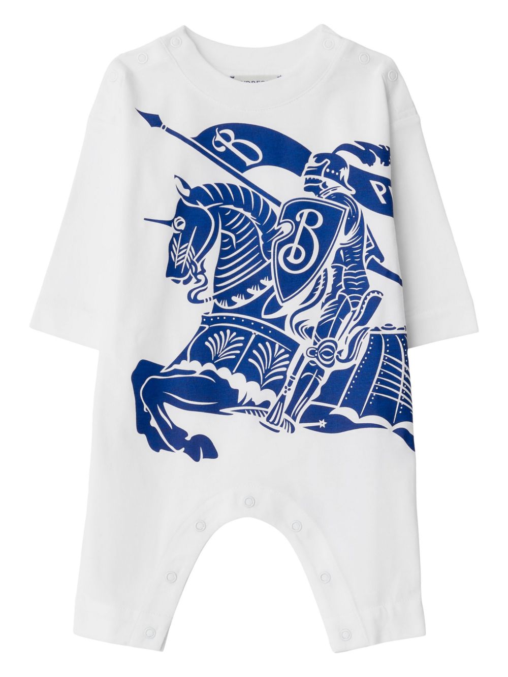 Burberry Kids EKD 棉连体衣 - 白色
