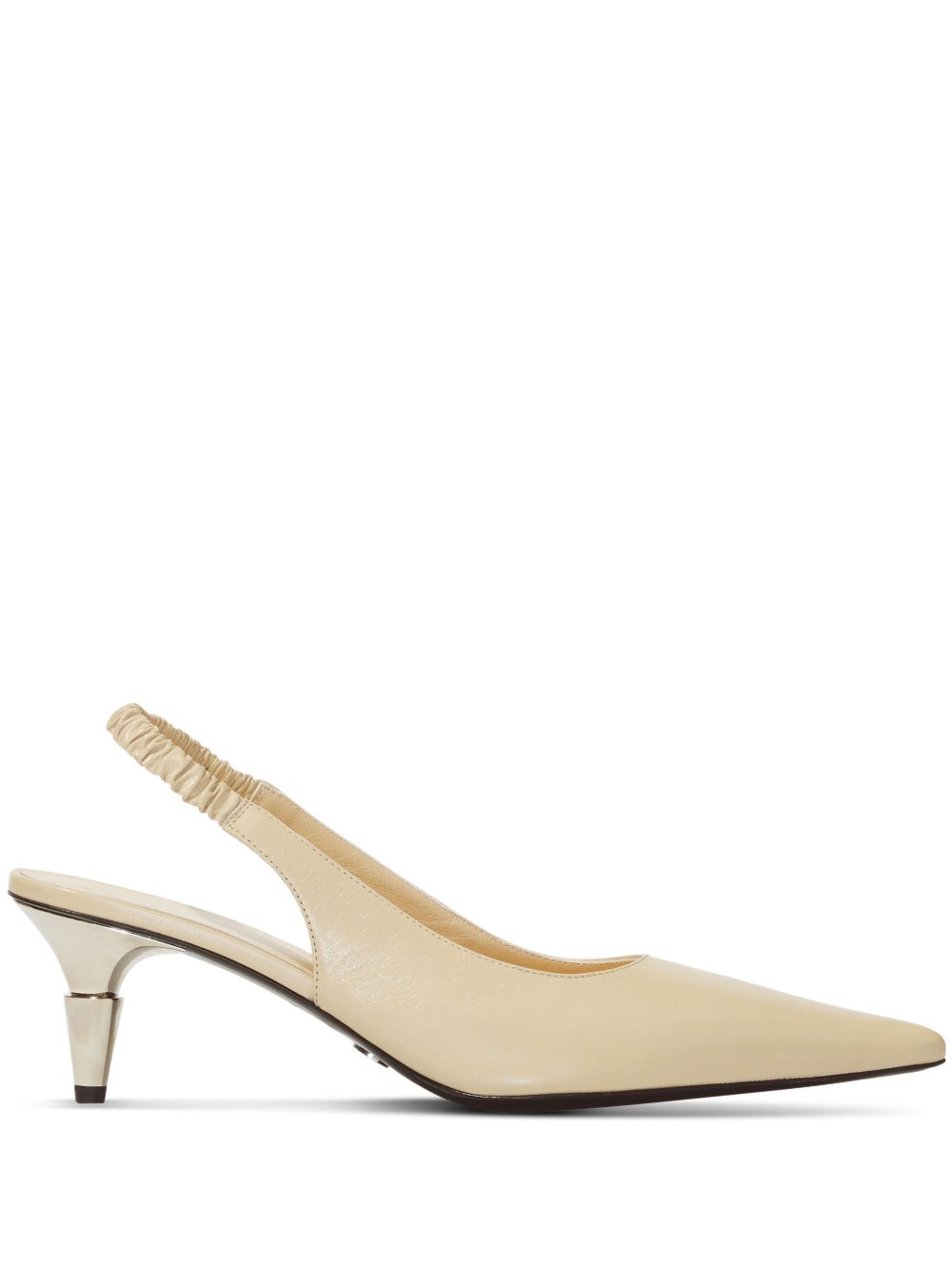 Proenza Schouler Spike 裹踝皮质中跟鞋 - 中性色