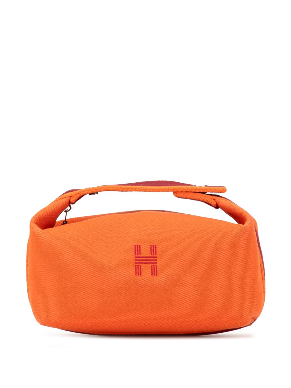 Hermès Pre-Owned Toile Bride A Brac 小号化妆包（2017–2023年典藏款） - 橘色