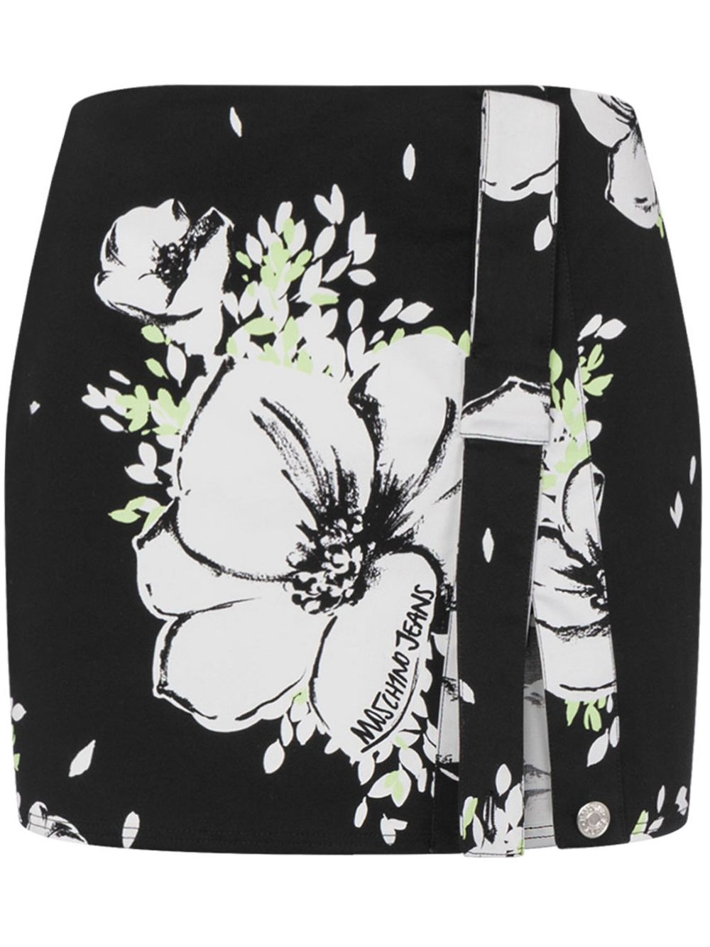 MOSCHINO JEANS 棉混纺迷你半身裙 - 黑色
