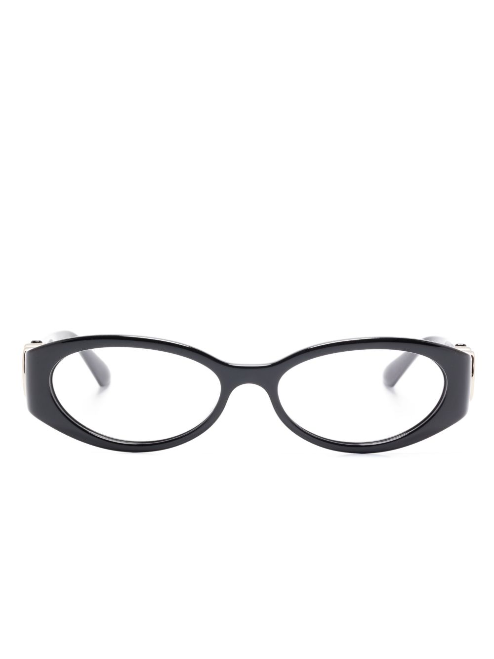 Gucci Eyewear 椭圆形框眼镜 - 黑色