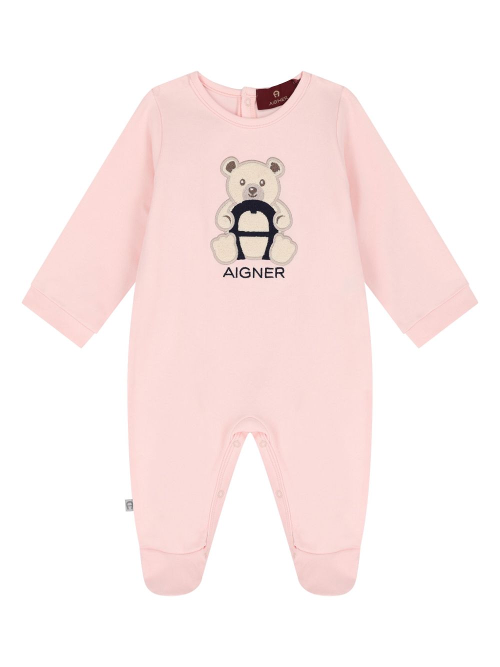 Aigner Kids Teddy Bear 连体衣 - 粉色
