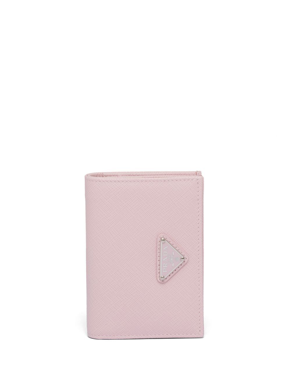 Prada 普拉达 logo标牌皮质钱包 - 粉色