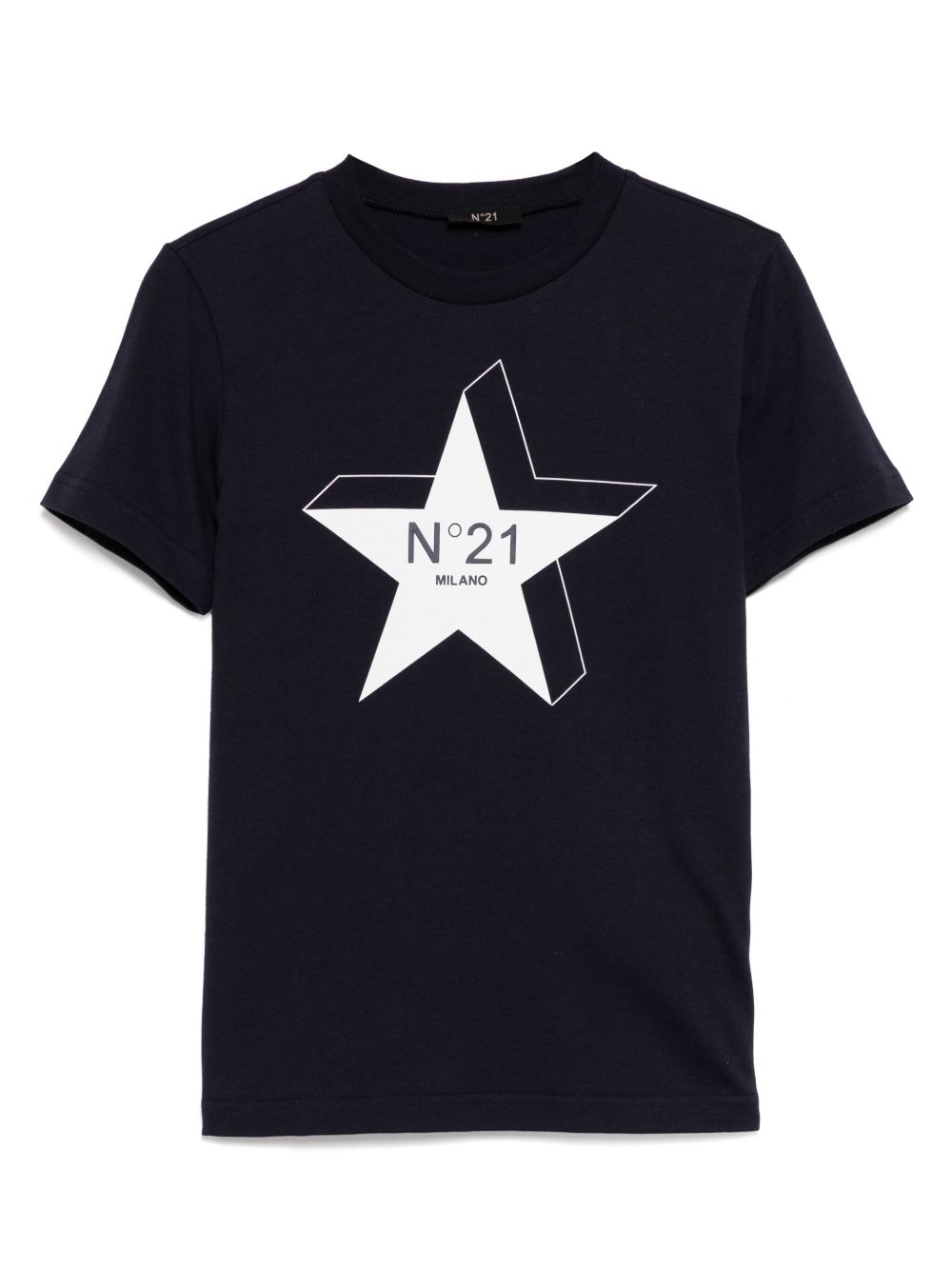 Nº21 Kids 星星印花T恤 - 蓝色