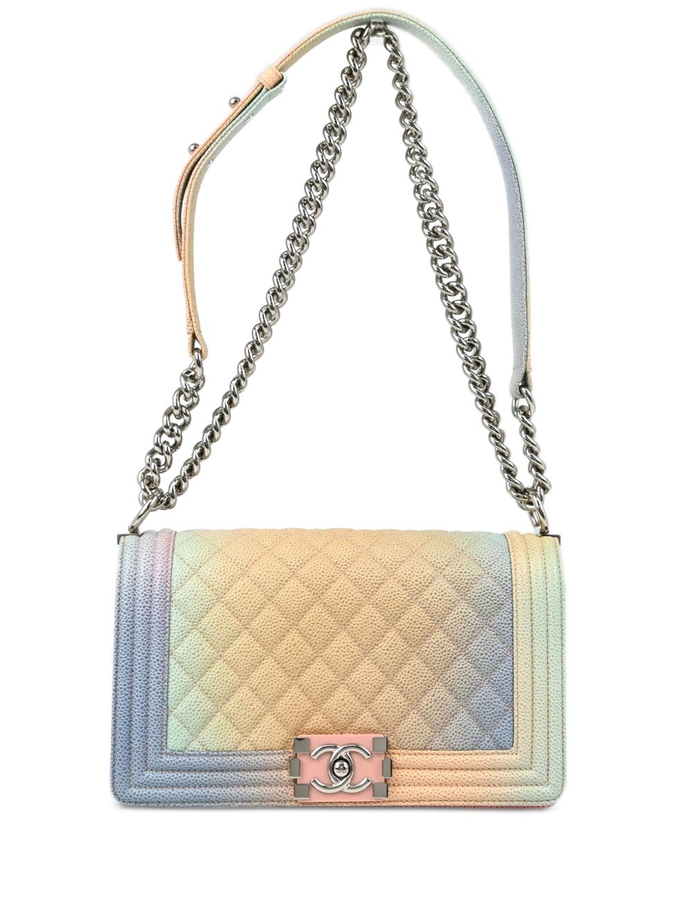 CHANEL Pre-Owned Boy Chanel 中号单肩包（2017年典藏款） - 粉色