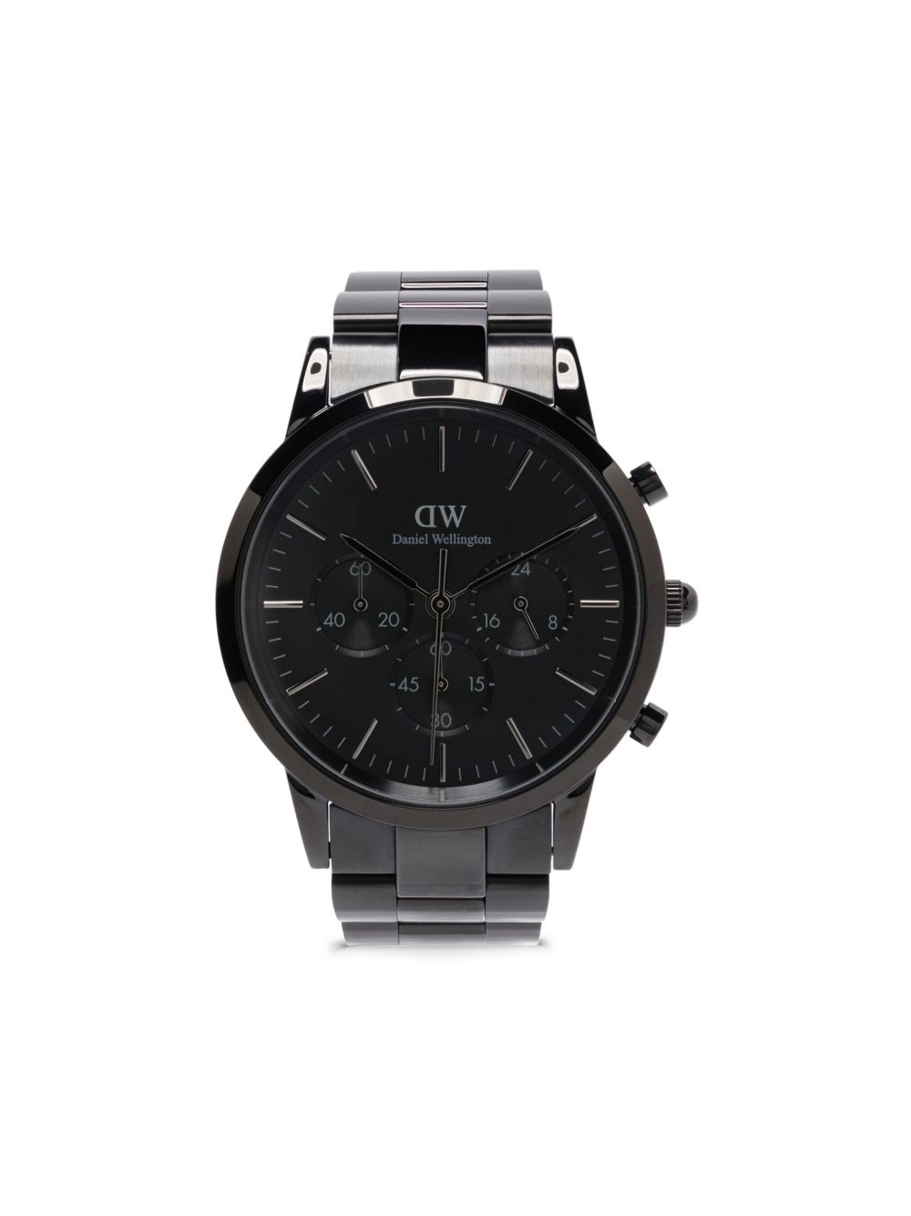 Daniel Wellington Iconic Chronograph Link 42毫米腕表 - 黑色