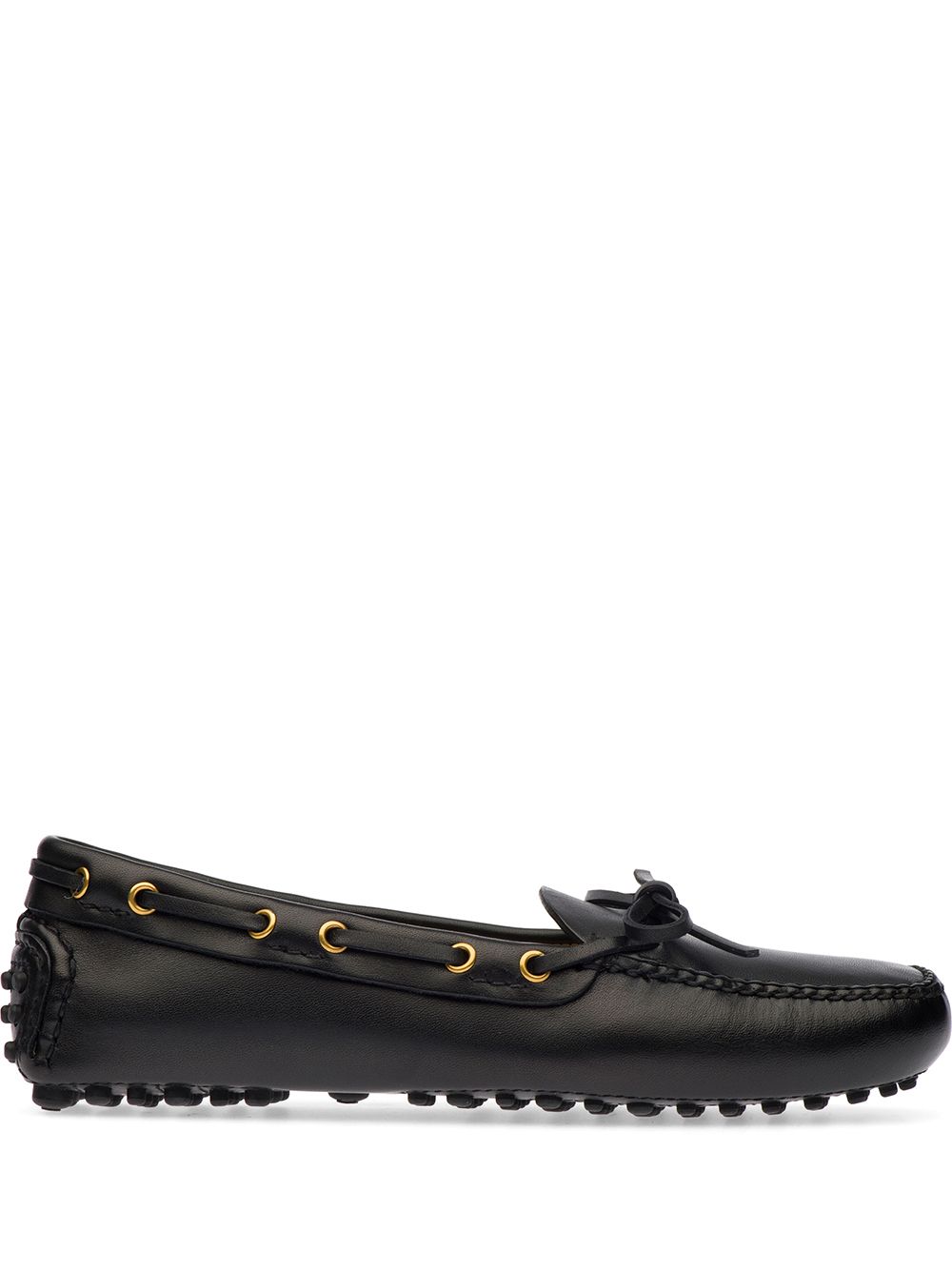Car Shoe 仿旧细节乐福鞋 - 黑色