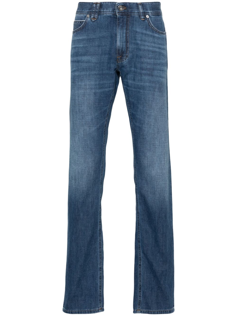 Brioni Meribel 中腰直筒牛仔裤 - 蓝色