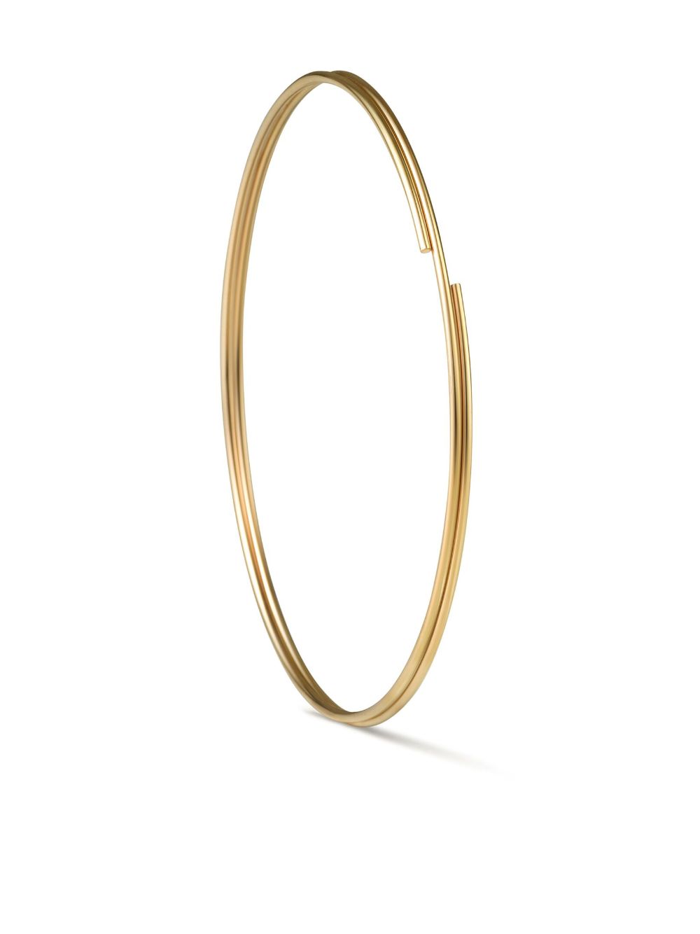 Shihara 18K黄金 Double Hoop 50 耳环 - 金色