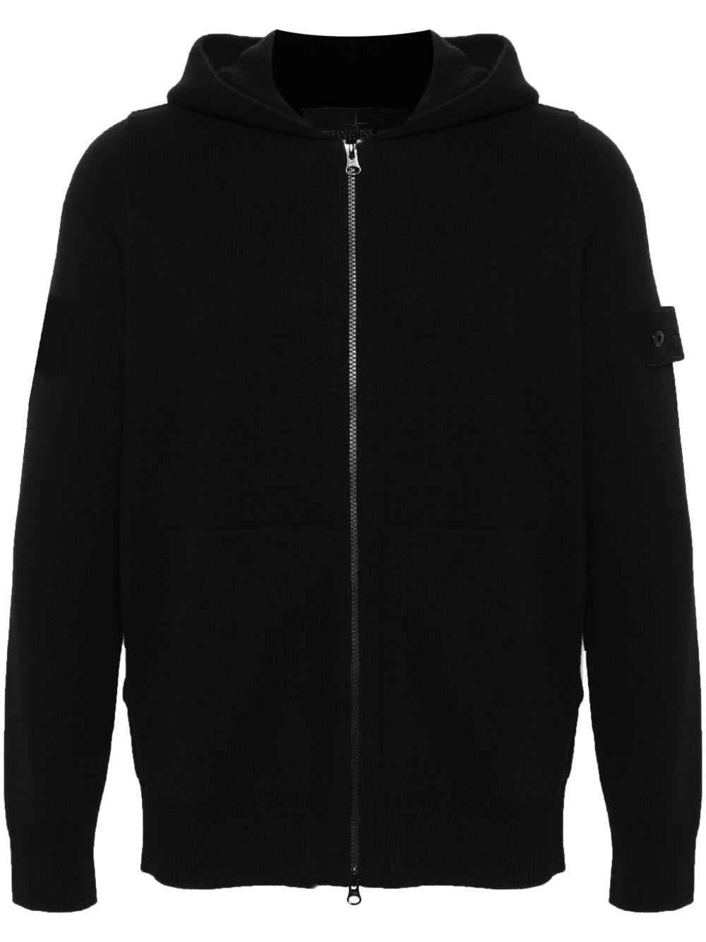 Stone Island 罗盘徽章连帽衫 - 黑色