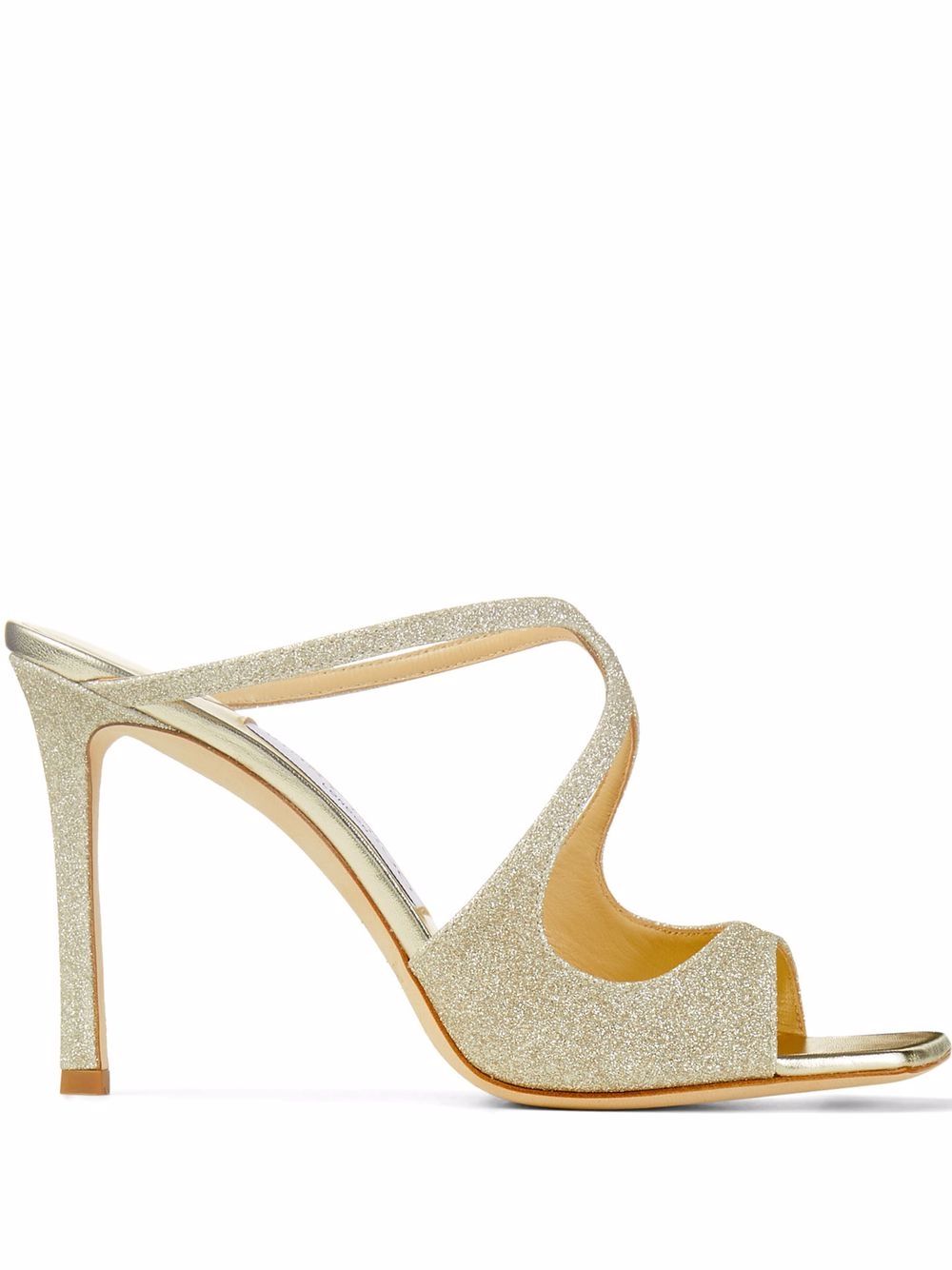 Jimmy Choo 周仰杰 Anise 95 亮片金葱穆勒鞋 - 银色