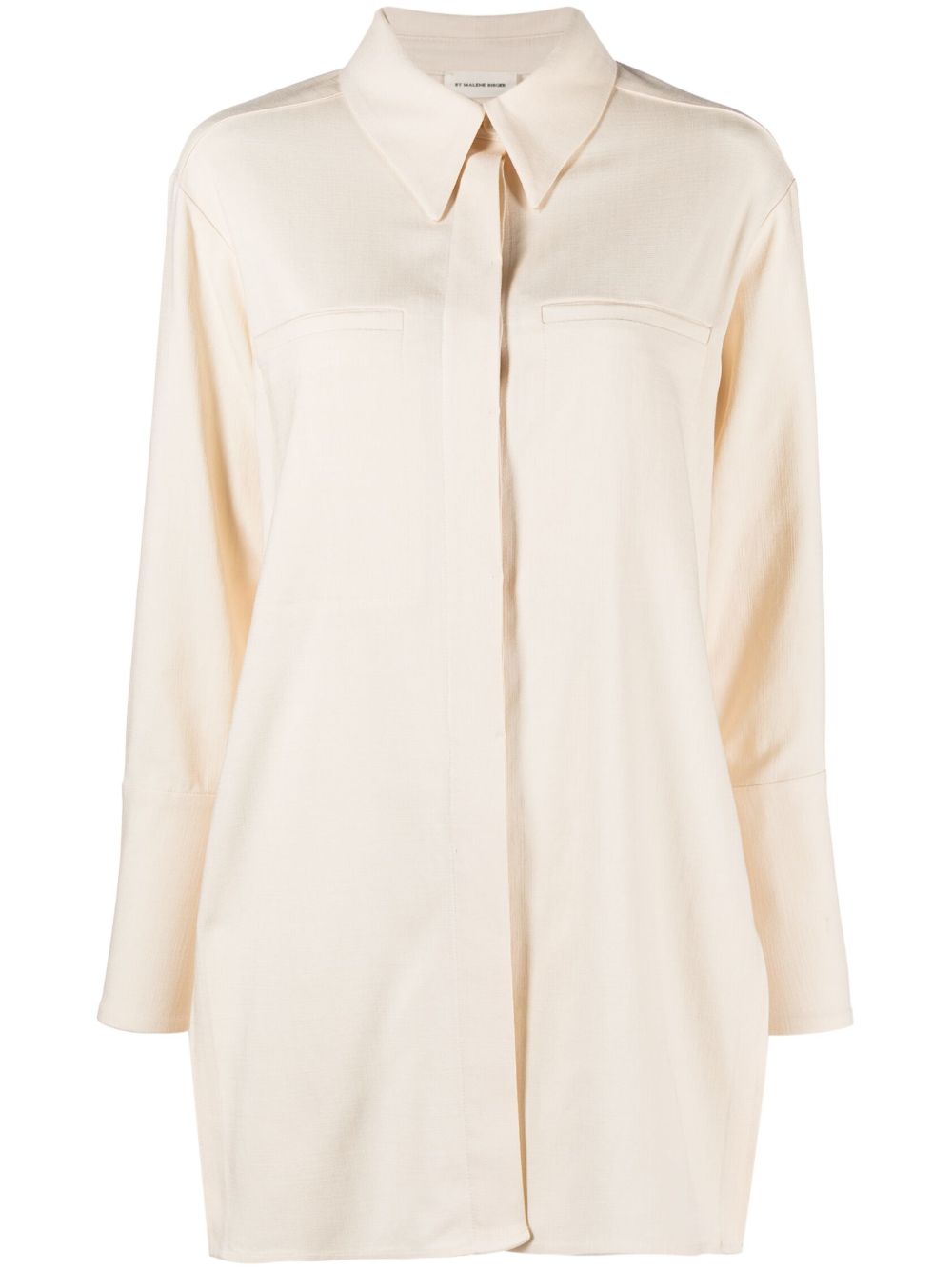 By Malene Birger Mallega 长袖衬衫 - 白色