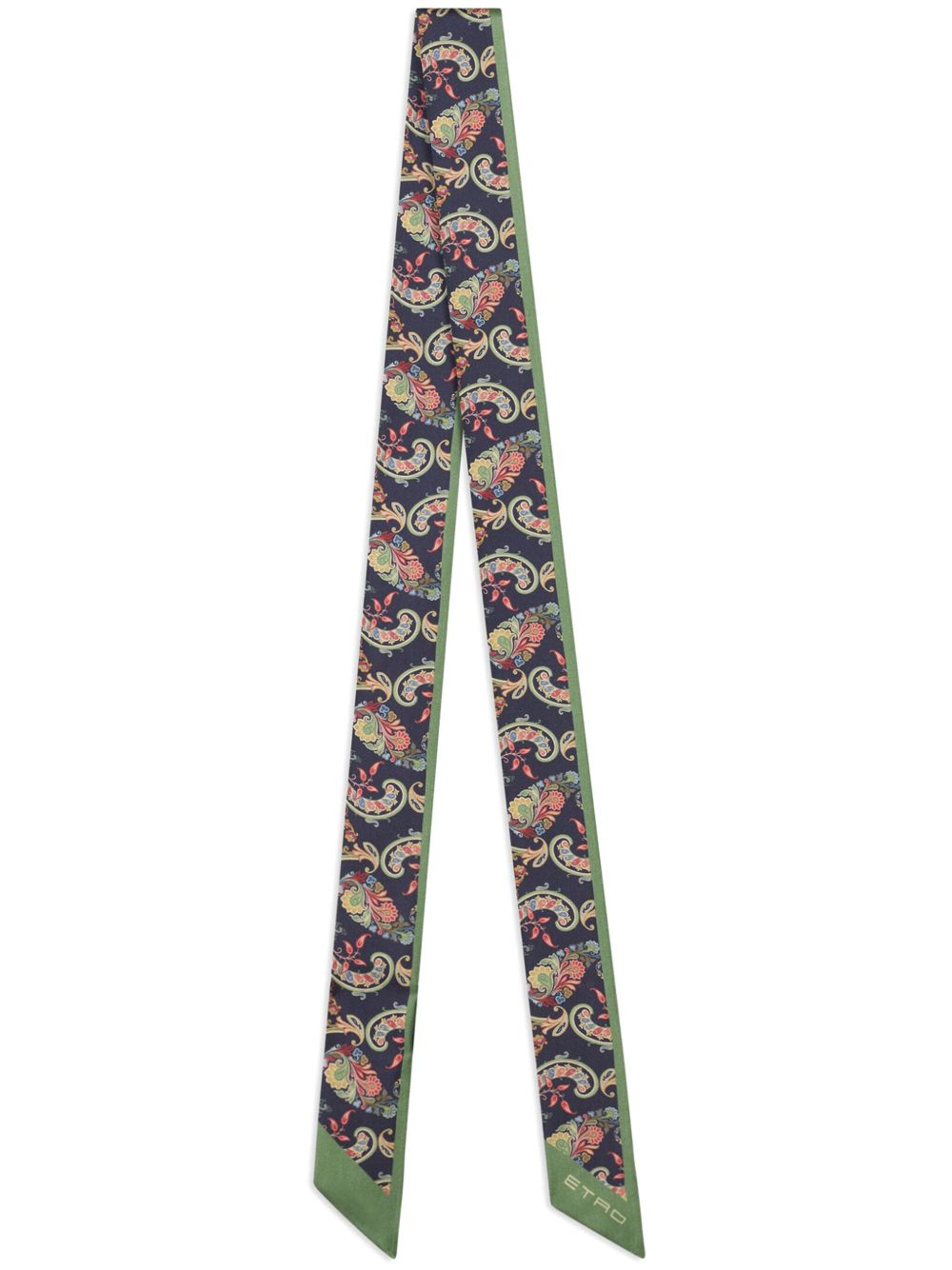 ETRO Paisleyina 真丝围巾 - 蓝色