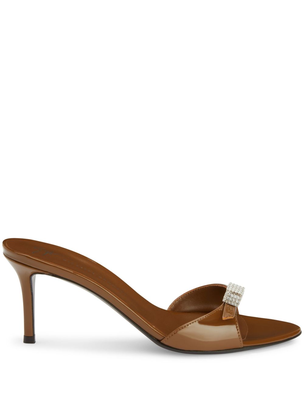 Giuseppe Zanotti Serafie 中跟穆勒鞋（70厘米） - 褐色
