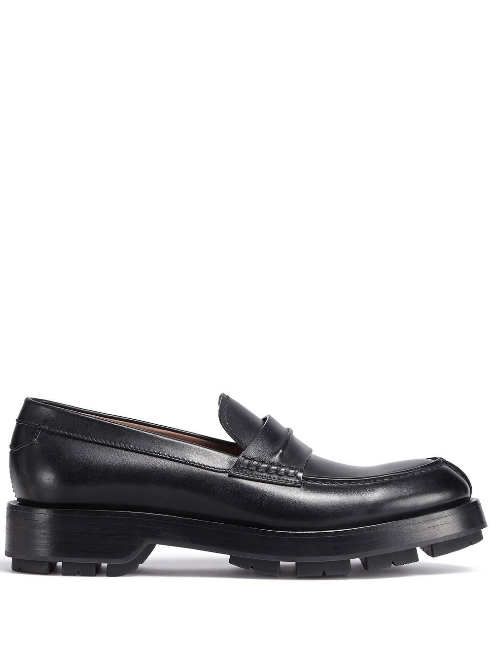 Zegna Udine 凸凹鞋底乐福鞋 - 黑色