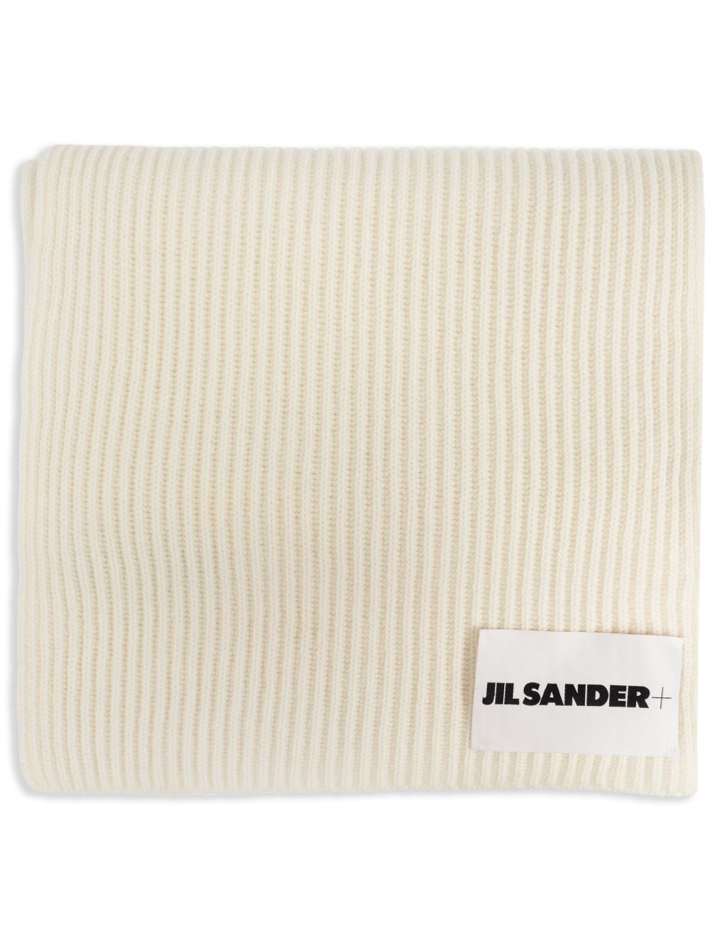 Jil Sander 标贴羊毛围巾 - 中性色