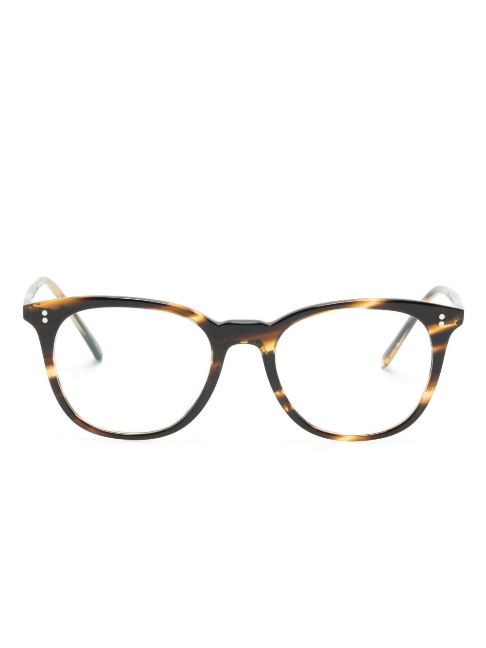 Oliver Peoples Oliver Josianne 方框眼镜 - 褐色
