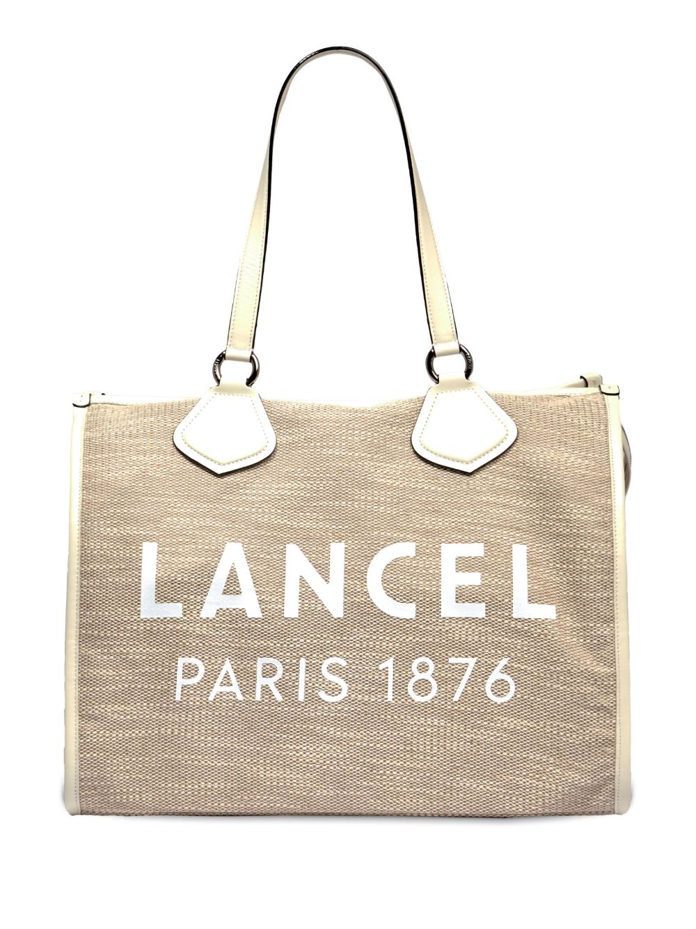 Lancel logo印花大号托特包 - 中性色