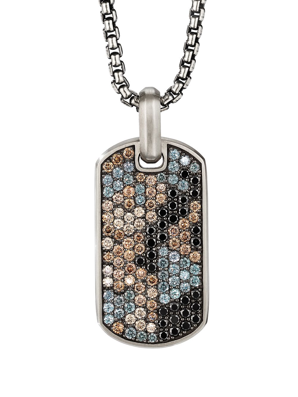 David Yurman Streamline Tag 吊饰（35毫米） - 银色