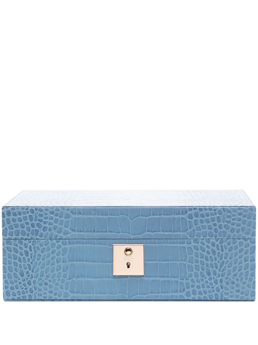 Smythson Mara 珠宝盒 - 蓝色