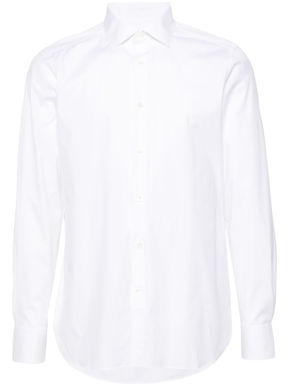 Zegna 府绸衬衫 - 白色