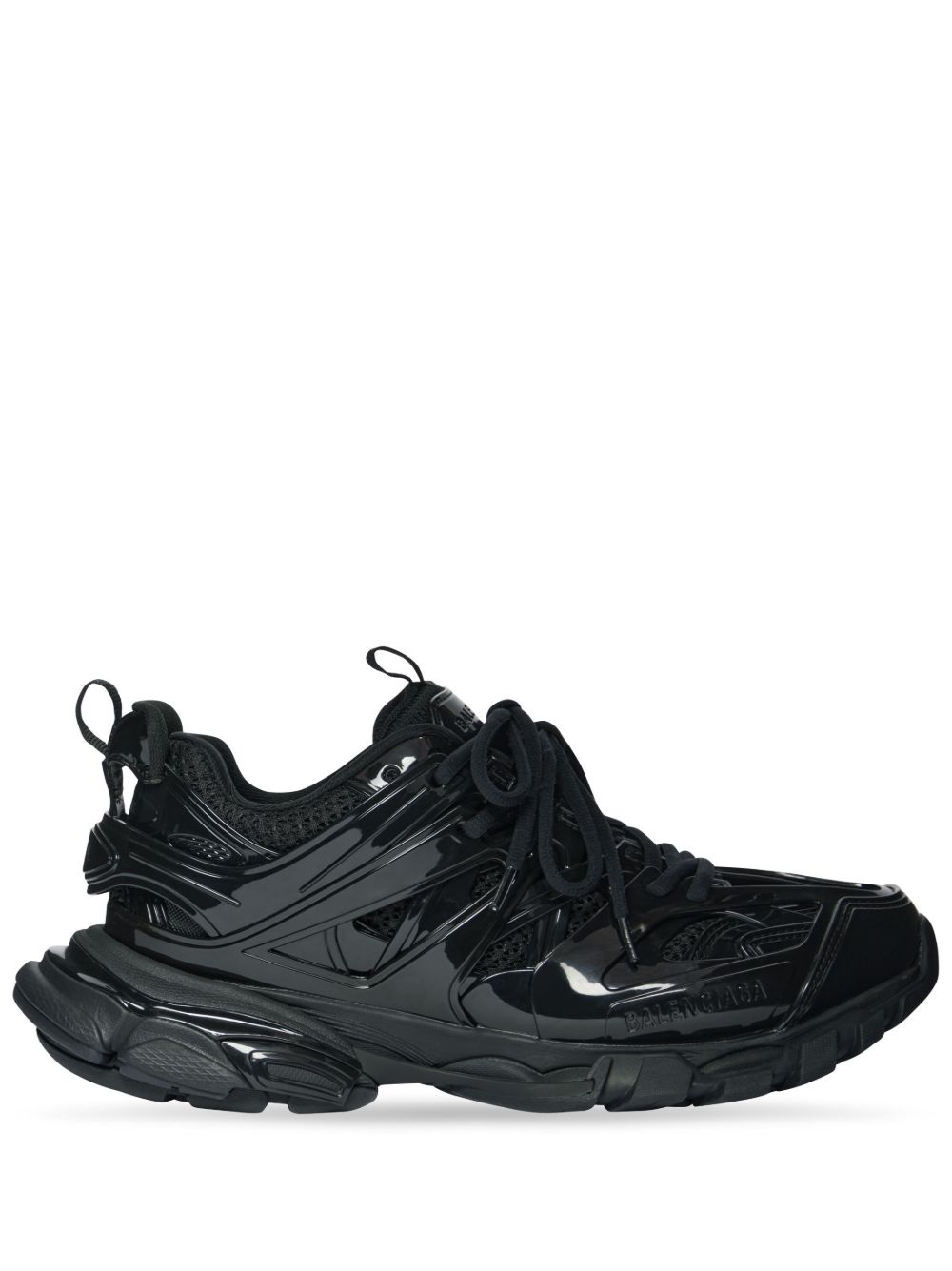 Balenciaga Track 光泽感拼接运动鞋 - 黑色