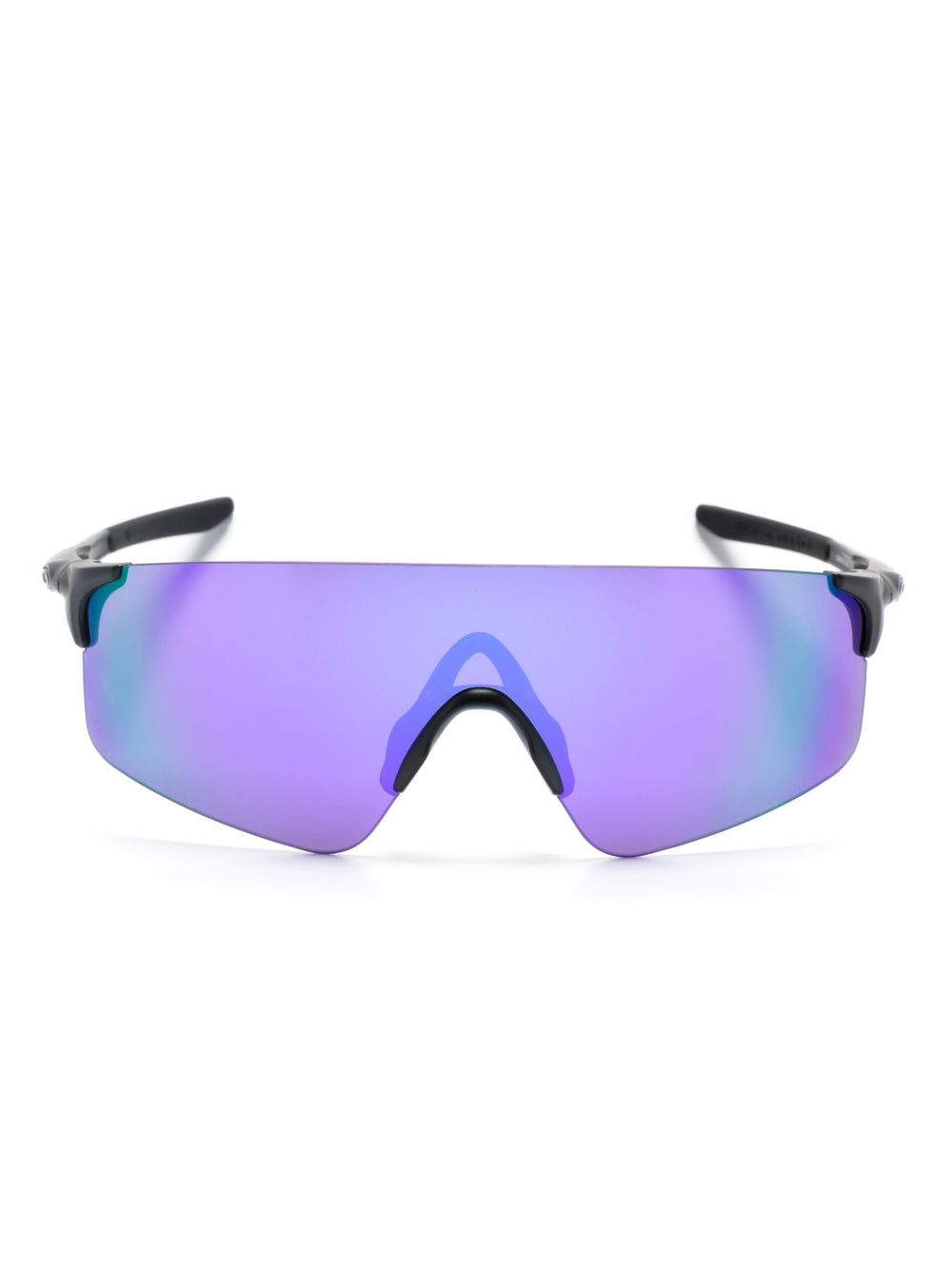 Oakley 镜面镜片超大方框太阳眼镜 - 黑色