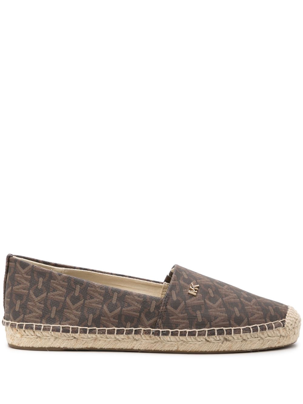 Michael Michael Kors Kendrick Empire 经典logo草编鞋 - 褐色