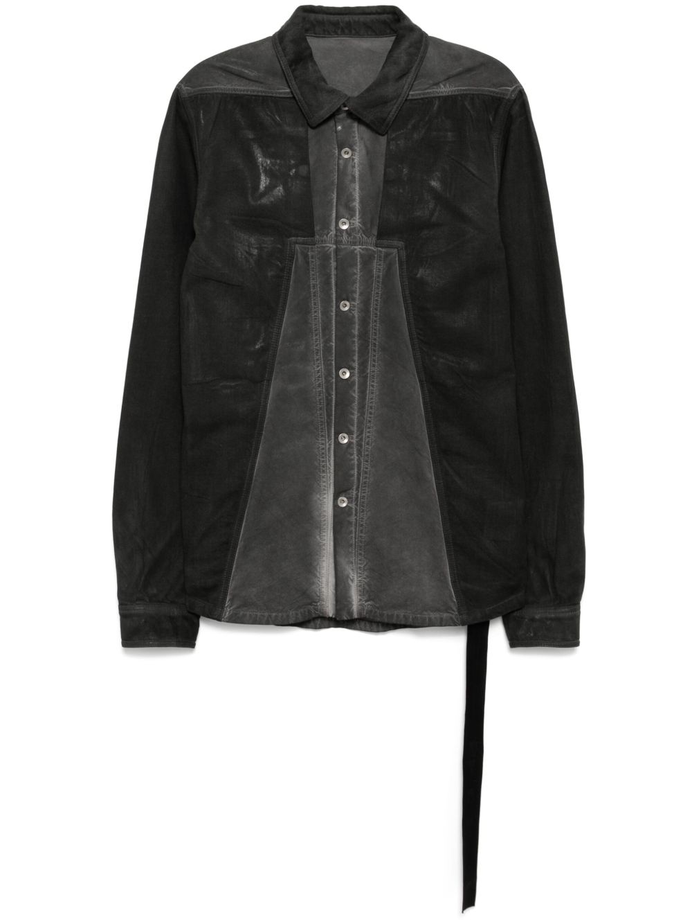 Rick Owens DRKSHDW 经典棉衬衫 - 黑色