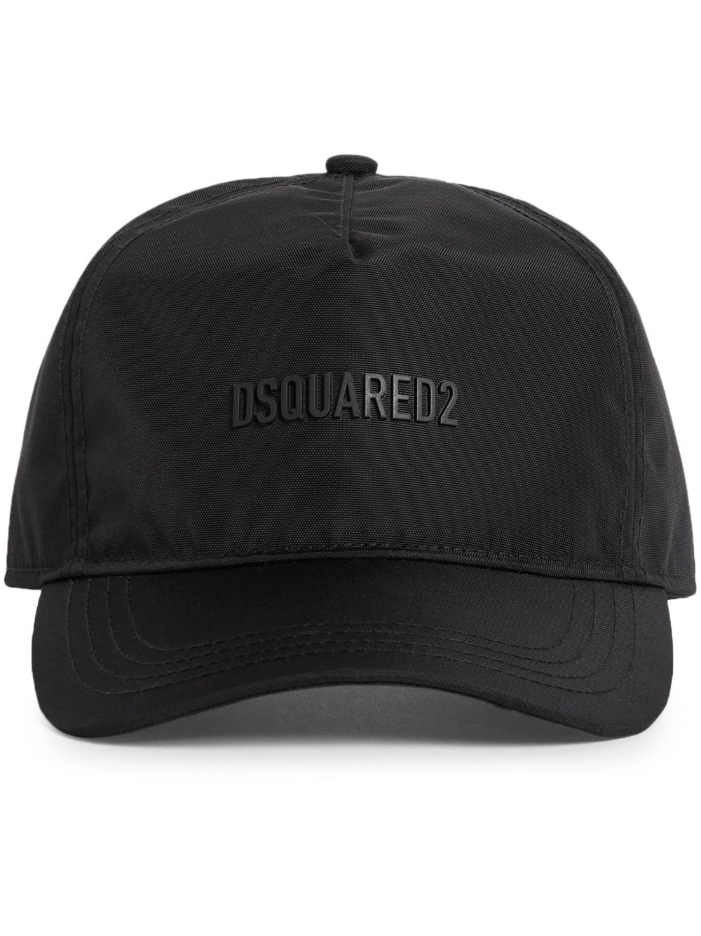 DSQUARED2 logo贴花棒球帽 - 黑色