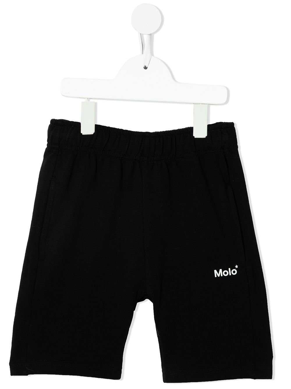 Molo logo印花短裤 - 黑色