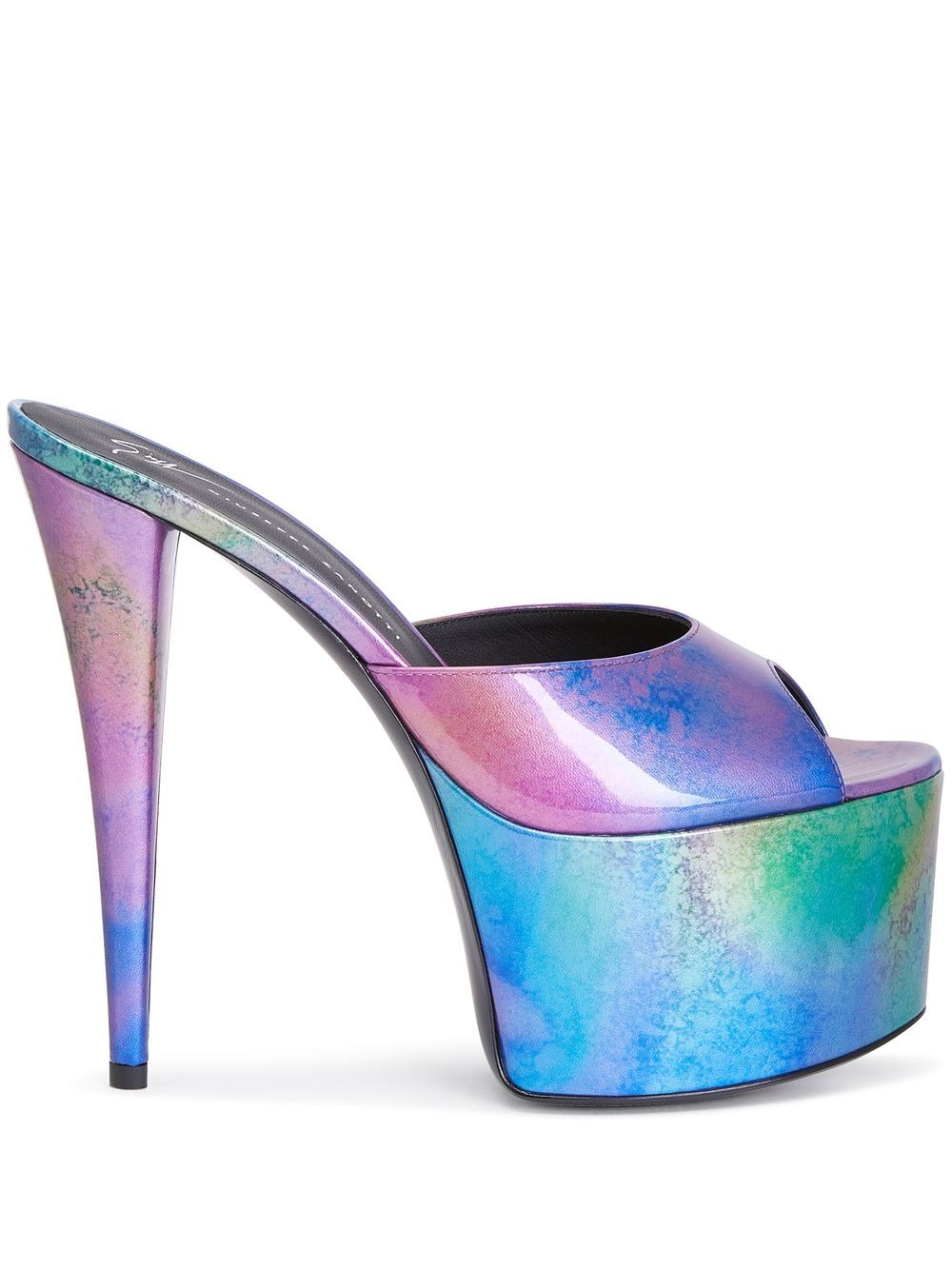 Giuseppe Zanotti Gz Aida 水台式高跟穆勒鞋 - 彩色