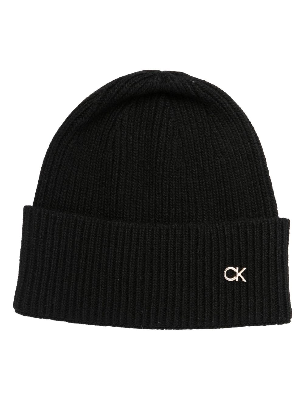 Calvin Klein Re-lo 罗纹针织套头帽 - 黑色