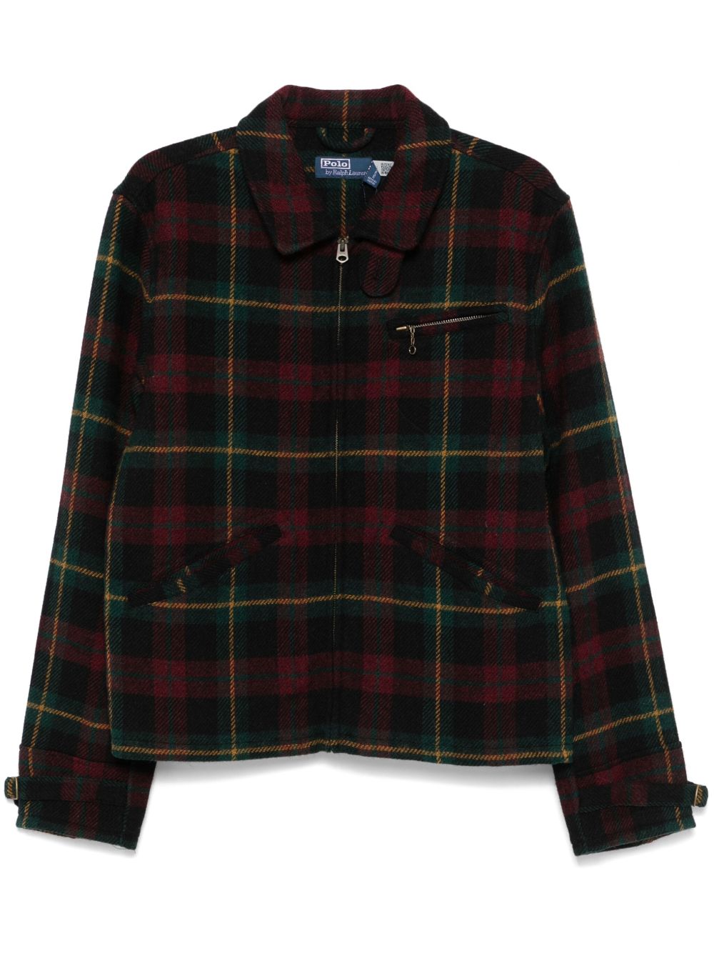 Polo Ralph Lauren 格纹图案夹克 - 绿色