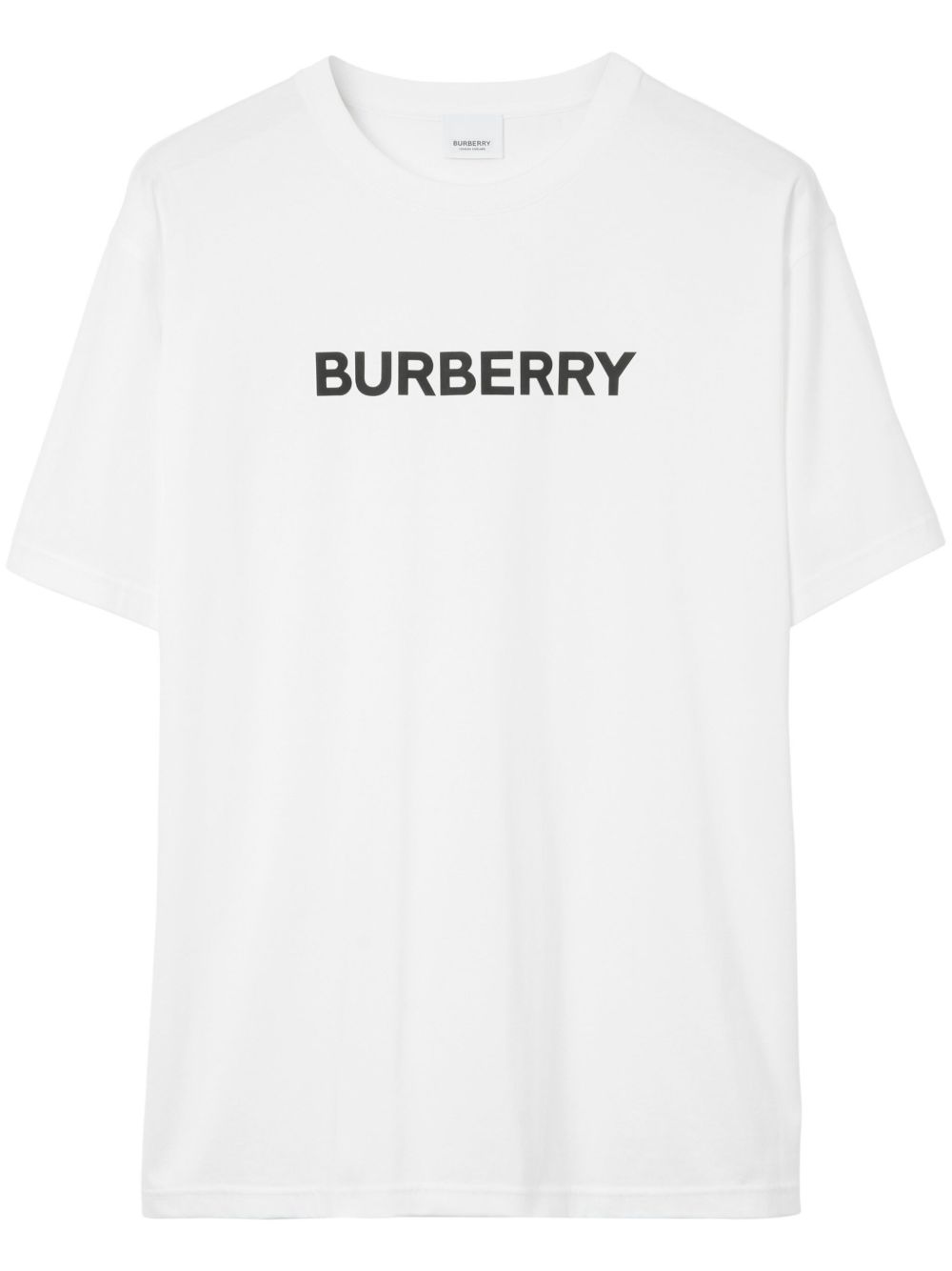 Burberry logo印花棉T恤 - 白色