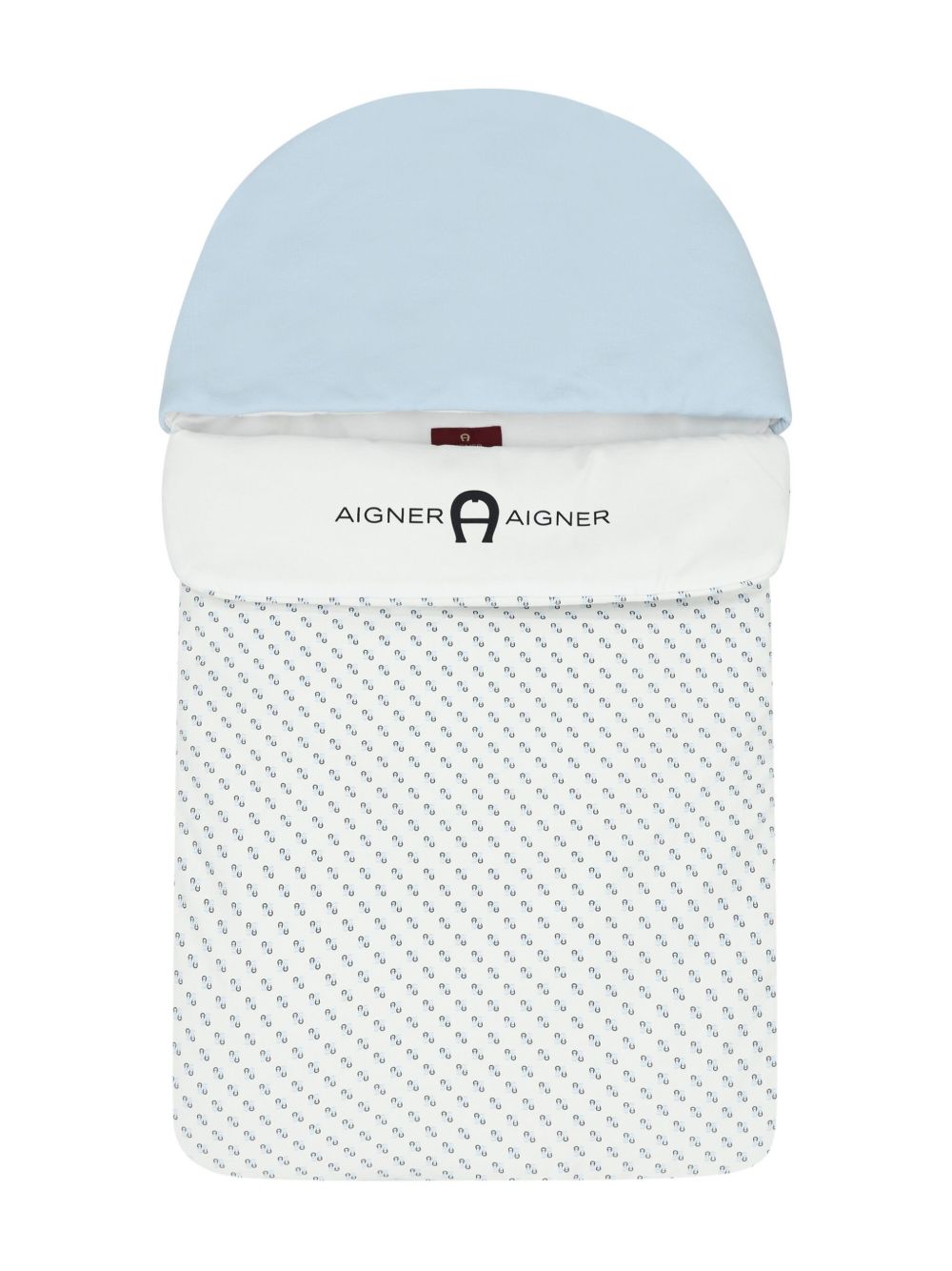 Aigner Kids logo印花毯子 - 白色